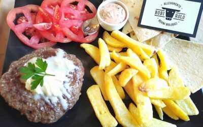 Hamburger di Black Angus bio con gorgonzola